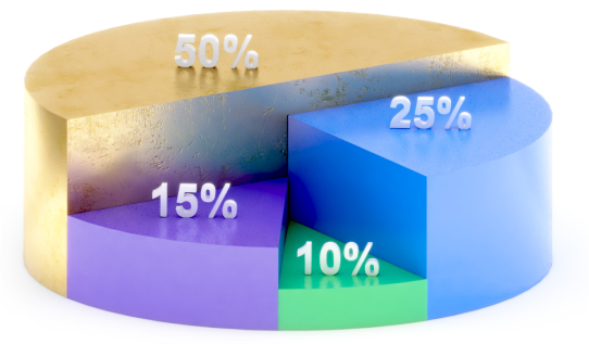 Remitbee profit distribution chart